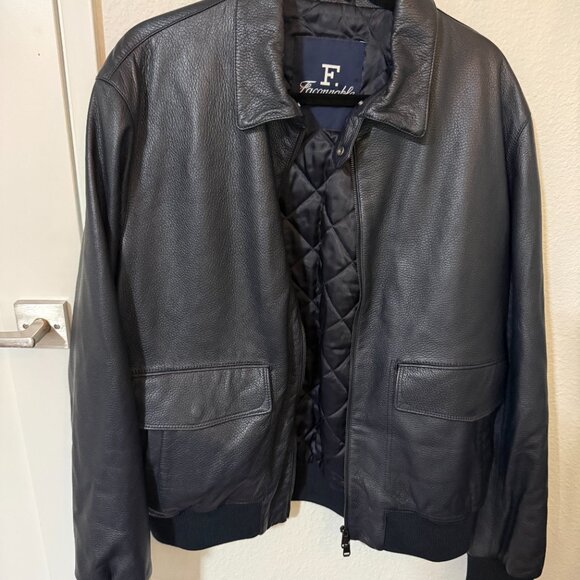 Façonnable Made in Italy Lambskin Leather Jacket • Size 54 (L/XL) • Fisam 98000 - Picture 2 of 8